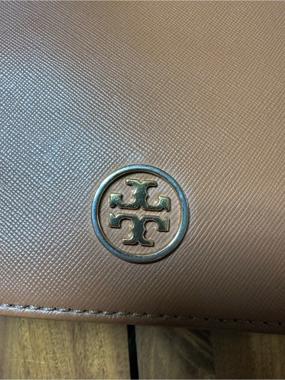 Tory Burch Robinson Luggage Brown Leather Crossbody Bag